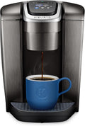 Keurig Cafetera K-Elite, cafetera de vainas K-Cup de una sola porción, con capacidad de café helado, pizarra cepillada