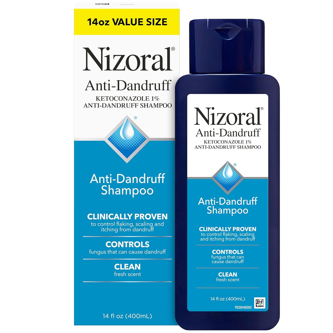 Nizoral Champú anticaspa con 1% de ketoconazol, 14 onzas líquidas,...