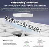 cimetech Combo de teclado y mouse inalámbricos - Blanco plateado |...