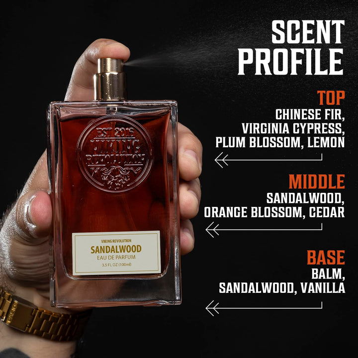 Viking Revolution Colonia de sándalo para hombre, Eau de Parfum, pe...