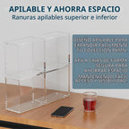 Elite Trainer Box Acrylic Display Case Stackable- ETB Protector Case con Strong Magnets Sliding Lid -5mm +5mm Ultra Thick Acrylic compatible con Elite Trainer Boxes-3 Pack