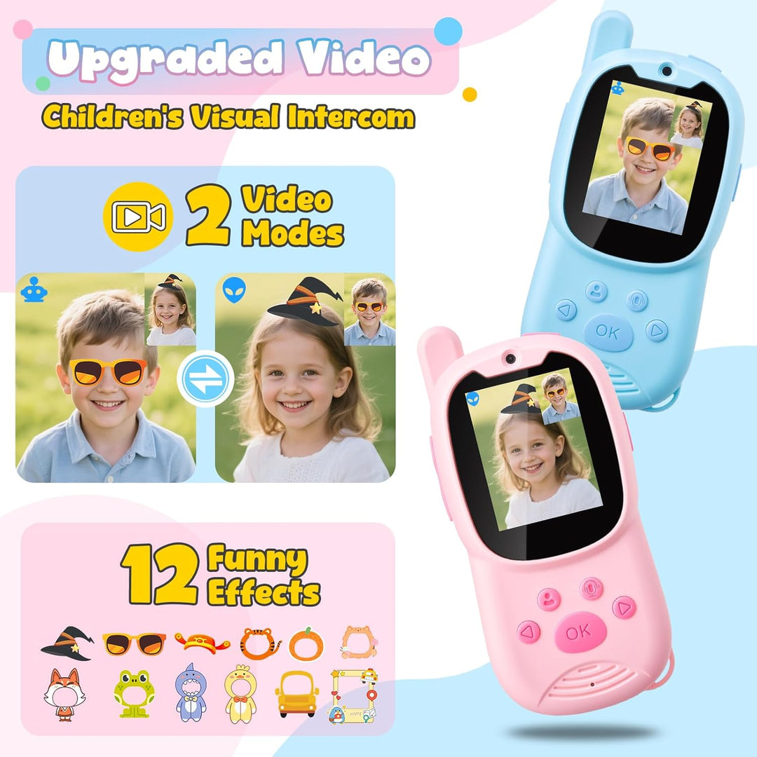 Walkie Talkies de video mejorados para niños Walkie