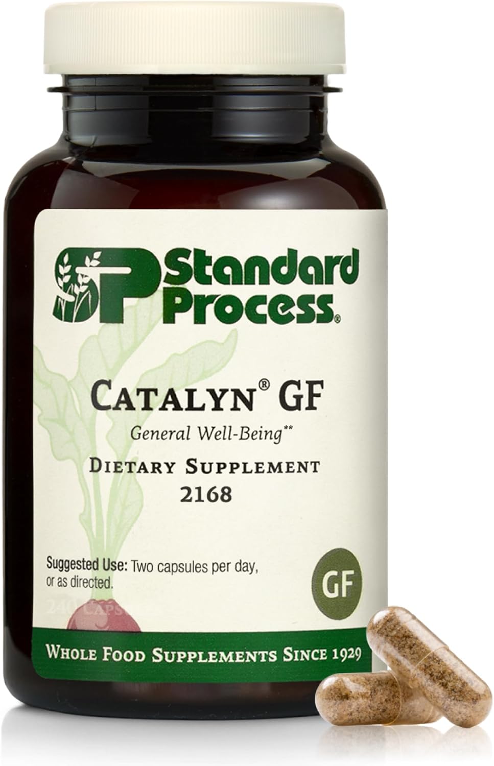 Standard Process Catalyn Sin gluten, 240 cápsulas, 120 porciones