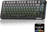 SOLAKAKA Teclado mecánico A75pro-ALL 75% con pantalla (gris degrada...