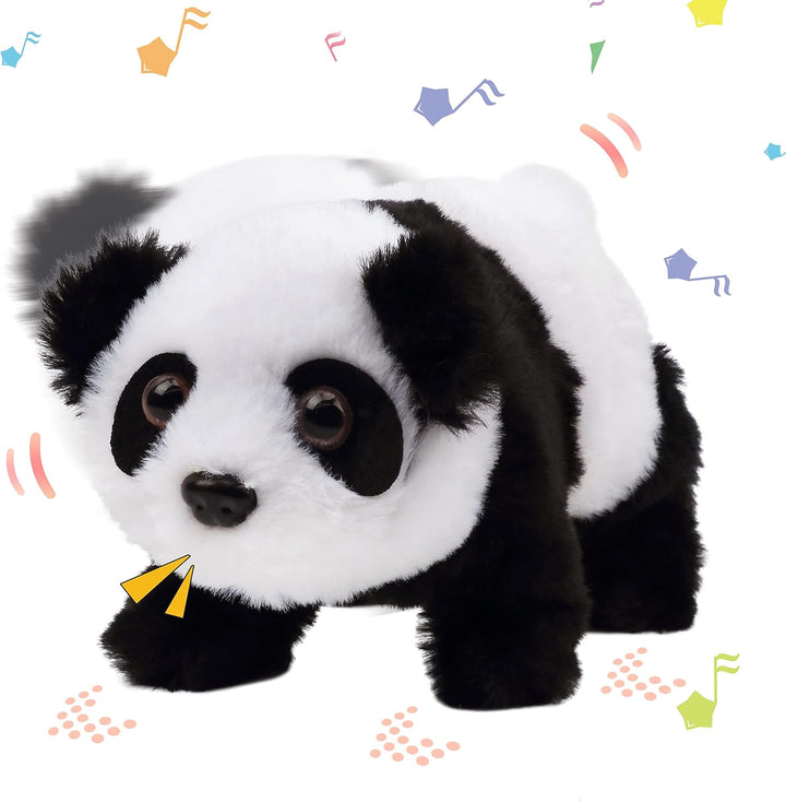 Hopearl Crawling Panda - Juguete electrónico interactivo de peluche...