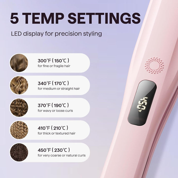 Wavytalk Plancha de pelo a vapor, sesión de vapor, reduce el daño,...