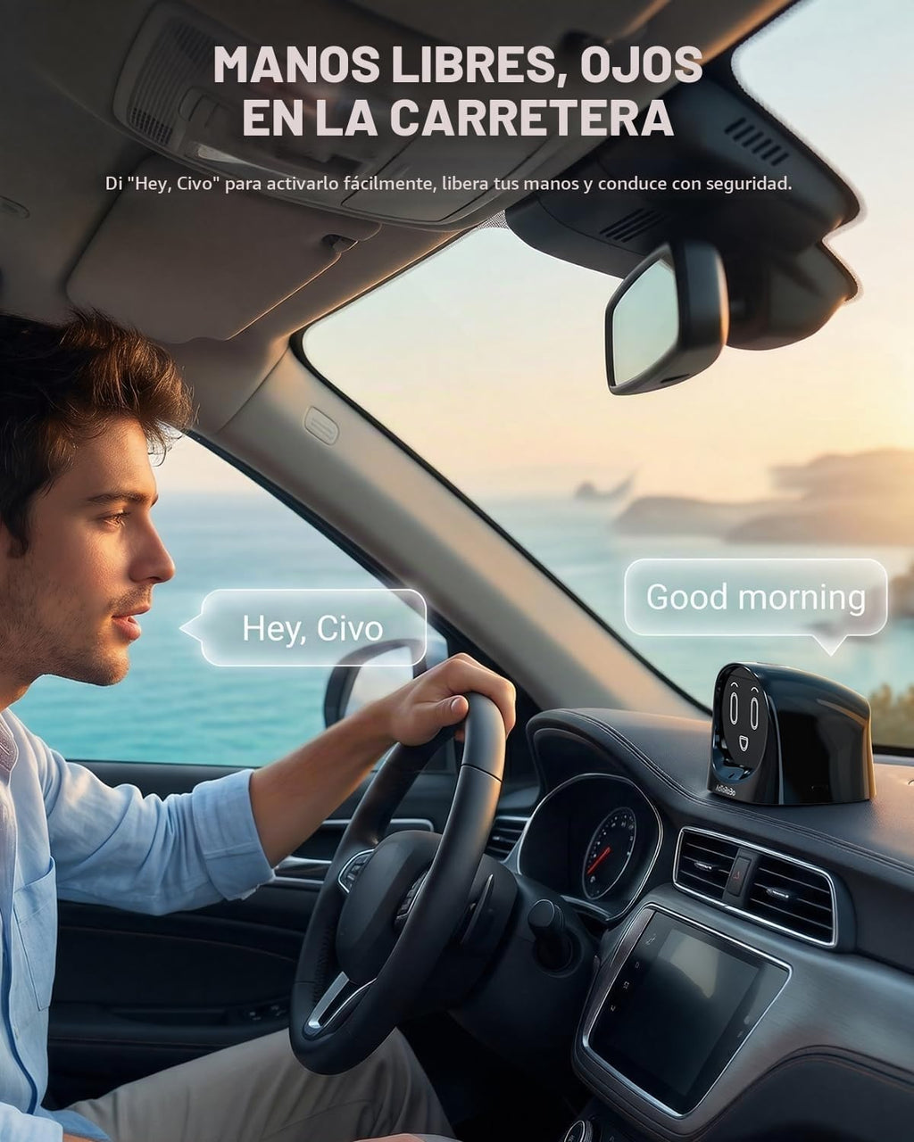 Robot inteligente de chat de automóvil AI, asistente activado por voz con personalidad personalizada, copiloto de conducción manos libres, uso en automóvil y hogar, robot compañero