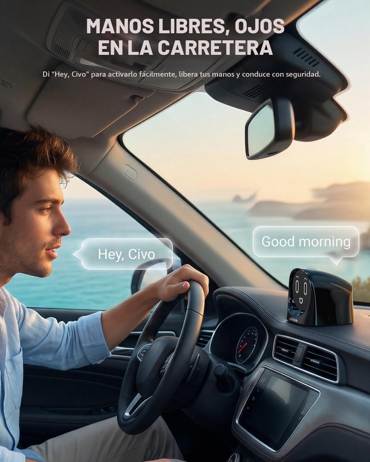Robot inteligente de chat de automóvil AI, asistente activado por voz con personalidad personalizada, copiloto de conducción manos libres, uso en automóvil y hogar, robot compañero