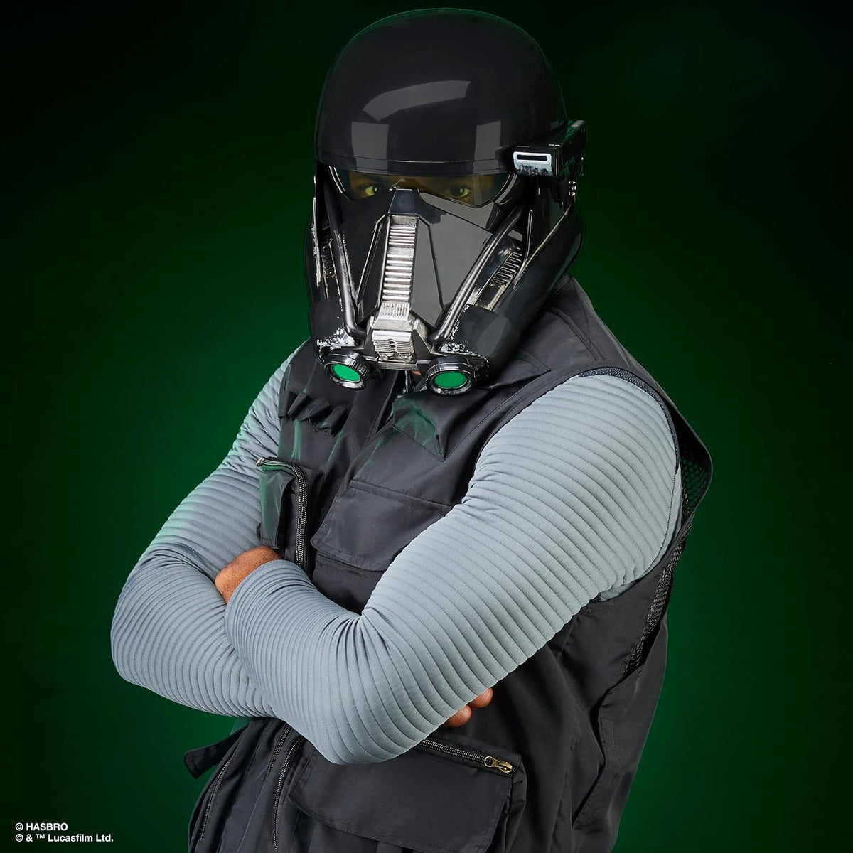 STAR WARS The Black Series Casco Electrónico Premium Imperial Death Trooper, Rogue One: A Story Artículo de Juego de Rol para edades de 14 años en adelante
