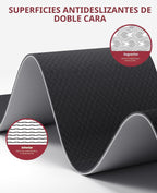 HAPBEAR Large Yoga Mat - 72"x36"x6mm (1/4 inch), Extra Wide Non-Slip Exercise Mat para Home Workout, Yoga, Pilates & Stretching, Durable, Includes Carry Bag