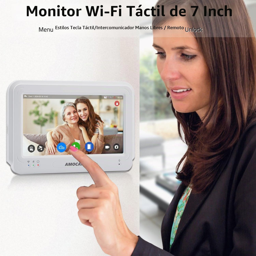Sistema video inalámbrico del intercomunicador del timbre de WiFi