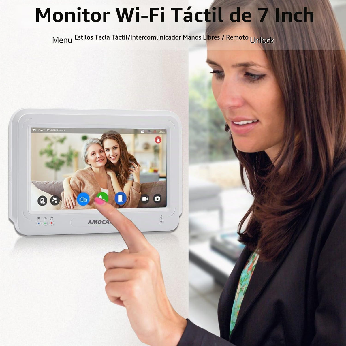 Sistema video inalámbrico del intercomunicador del timbre de WiFi