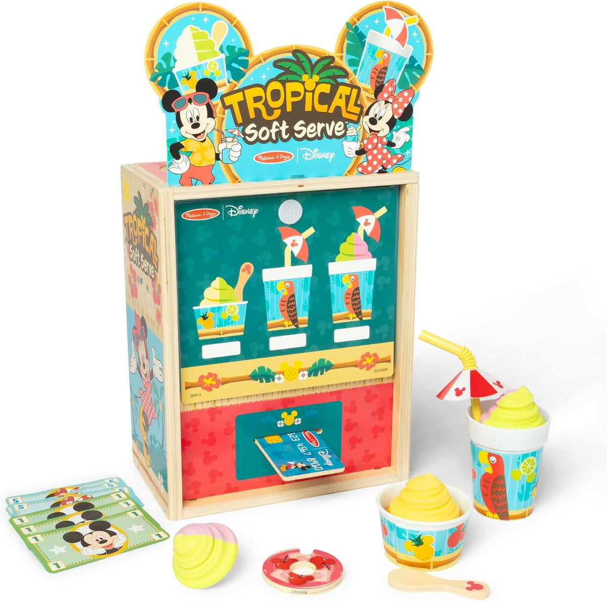 Melissa & Doug Disney Tropical Soft Serve Play Food Juguete de Cocina