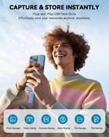 Unidad flash con certificación MFi para iPhone iPad de 256 GB, barr...