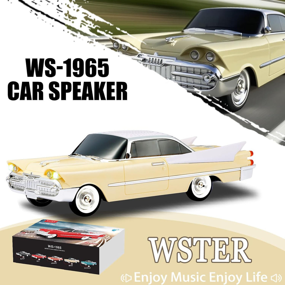 WSTER WS-1965 Replica altavoz Bluetooth \u2013 Diseño retro de cohe...