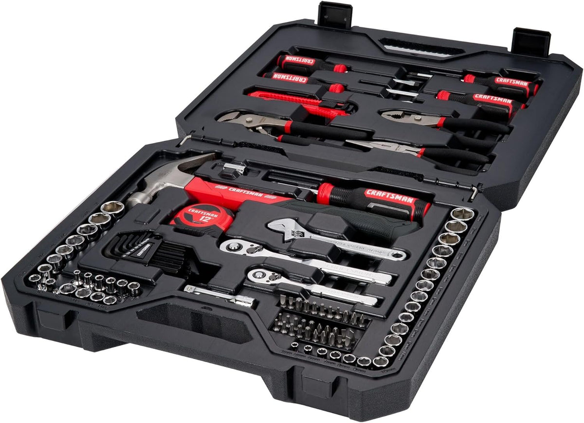 CRAFTSMAN Kit de herramientas de 102 piezas para el hogar y el auto...