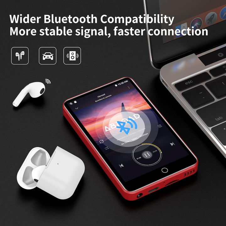 Reproductor MP3 con Bluetooth y WiFi, 80GB de almacenamiento y sist...