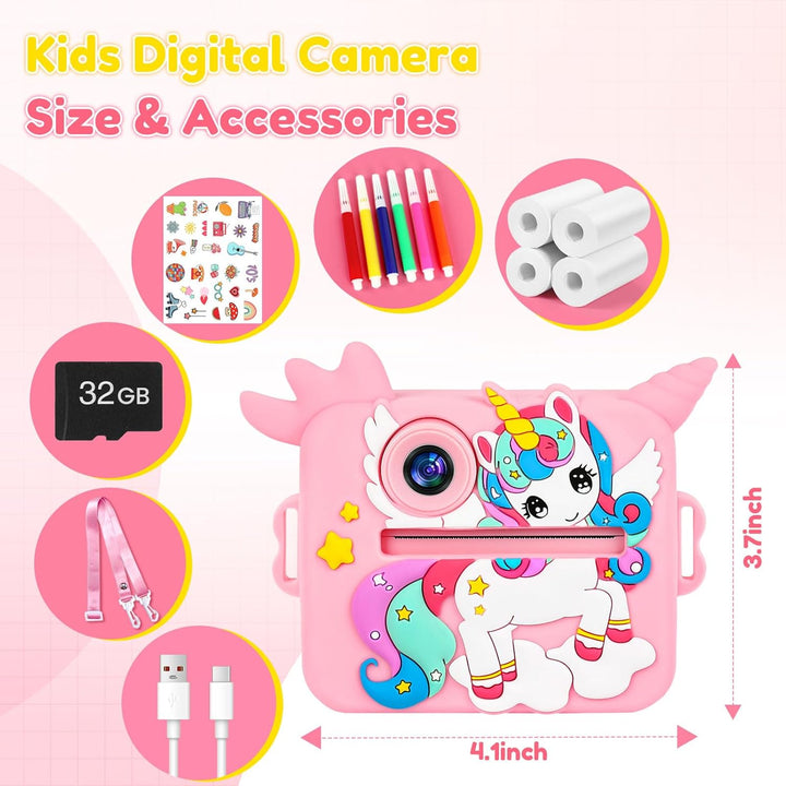 OTJ Cámara para Niños con Impresión Instantánea para Niñas y Niños...