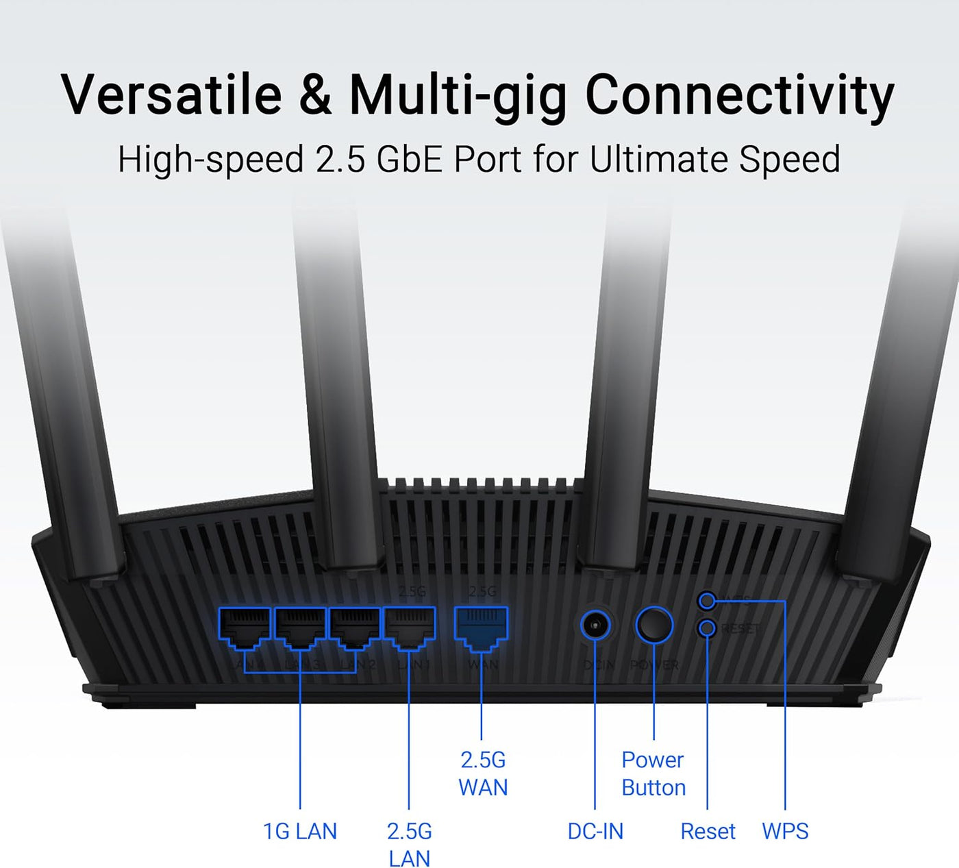ASUS RT-BE59 Router WiFi 7 de doble banda: compatible con malla, 50...