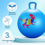 Pelotas Saltarinas para Niños de 3-8 Años, Pelota Rebotante de 18 Pulgadas con Asa, Saltarina Inflable de 18", Juguetes de Salto de 45cm, Juguetes de Salto de Jardín, Regalos para Niñas y