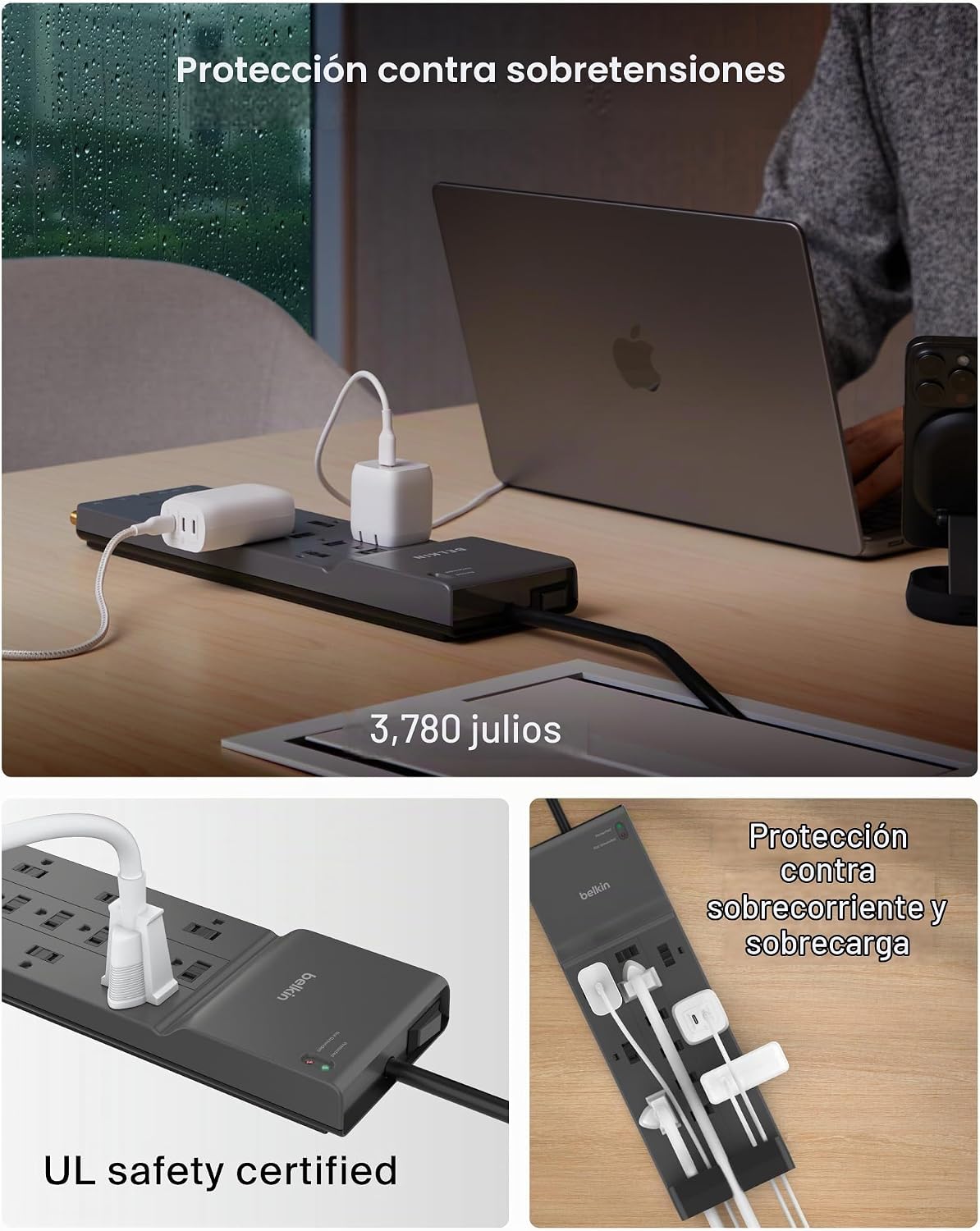 Belkin Regleta de protección contra sobretensiones de 12 salidas con 12