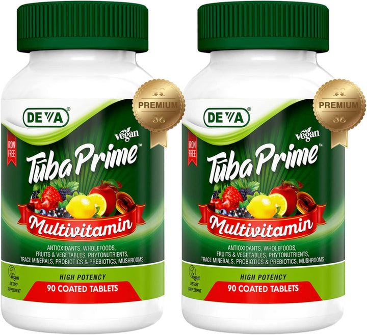 DEVA Tuba Prime Multivitamínico vegano sin hierro Suplemento dietét...