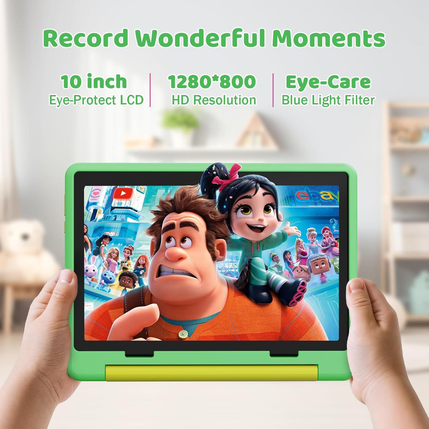Tablet para niños, tableta Android 15 con pantalla HD, 10.1 pulgada...