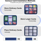 Funda de juego de cartas para más de 3000 tarjetas, se adapta a Pokemon/Flip 7/UNO/SKYJO/Play Nine/Five Crowns/Exploding Kittens/Monopoly Deal/Phase 10/Taco Cat Goat Cheese Pizza y todos los juegos de