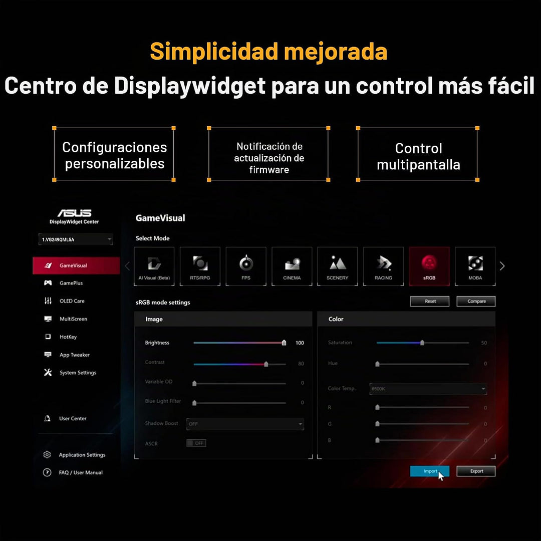 ASUS TUF Gaming Series 5 VG249QML5A - Monitor de 23.8 pulgadas 1080...