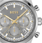 BOSS Candor - Reloj cronógrafo para hombre, movimiento de cuarzo, función de cronómetro, resistente al agua hasta 164.0 ft, 5ATM, regalo para él