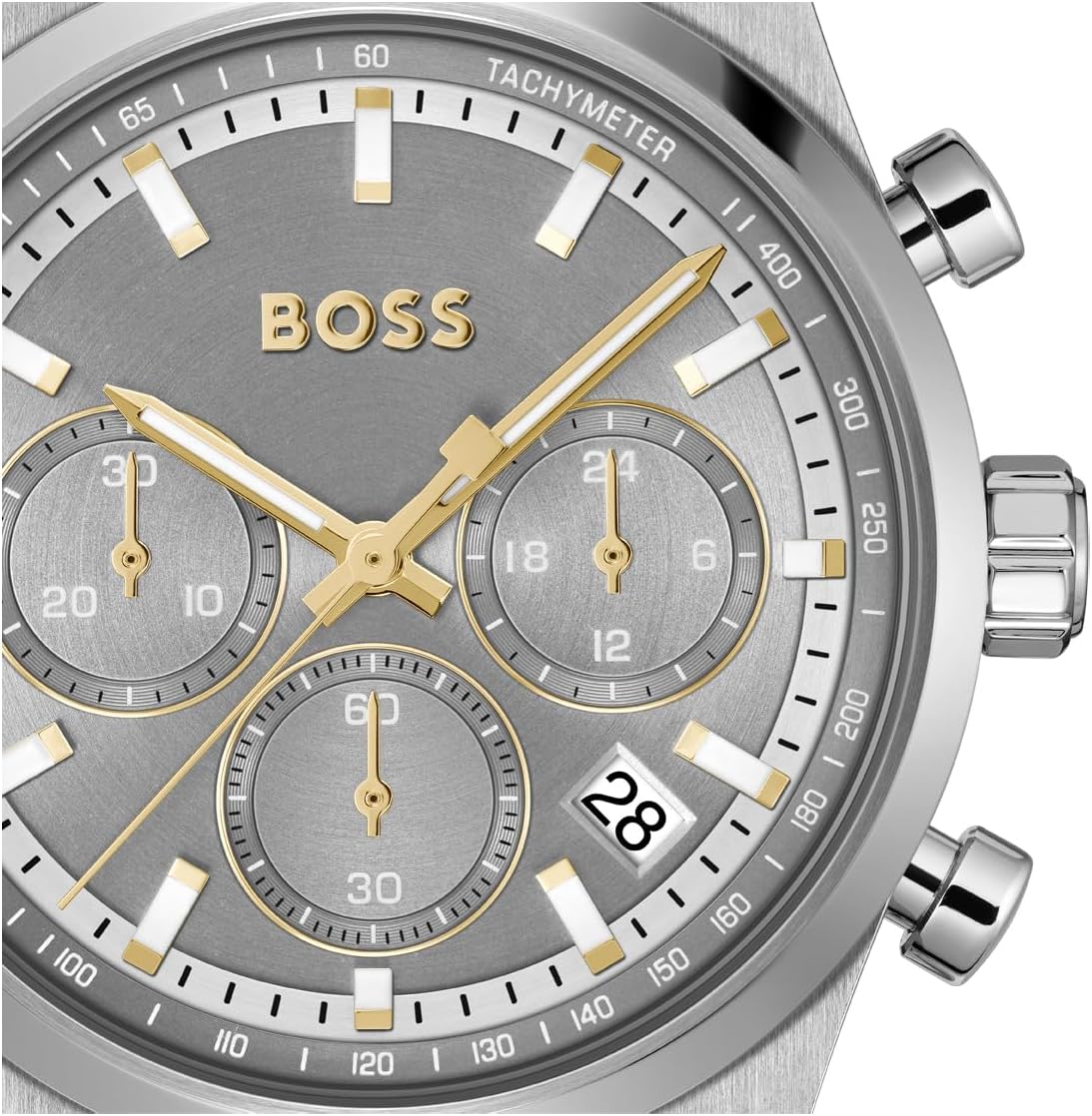 BOSS Candor - Reloj cronógrafo para hombre, movimiento de cuarzo, función de cronómetro, resistente al agua hasta 164.0 ft, 5ATM, regalo para él