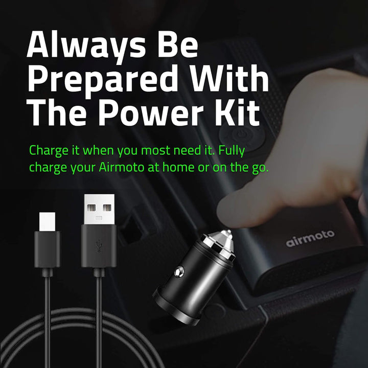 Airmoto and Power Kit - Paquete de 3 unidades - Inflador de neumáti...
