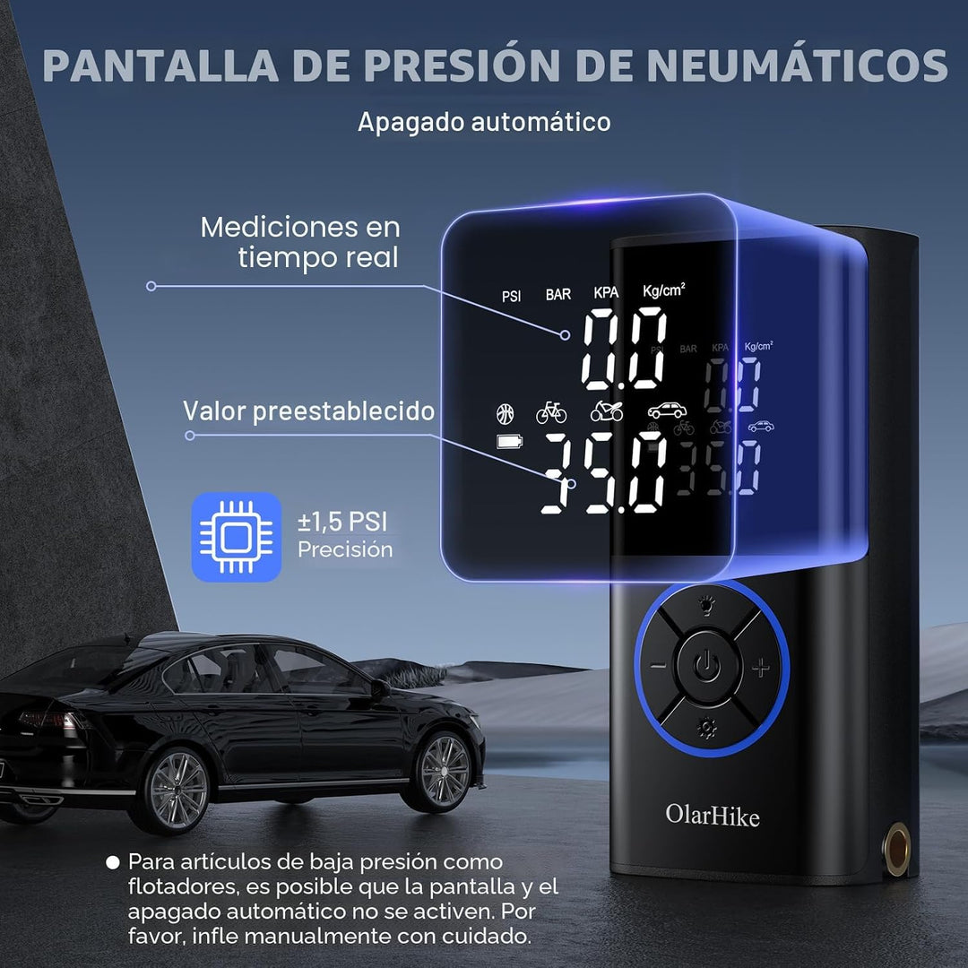 OlarHike Compresor de aire portátil para inflador de neumáticos, si...