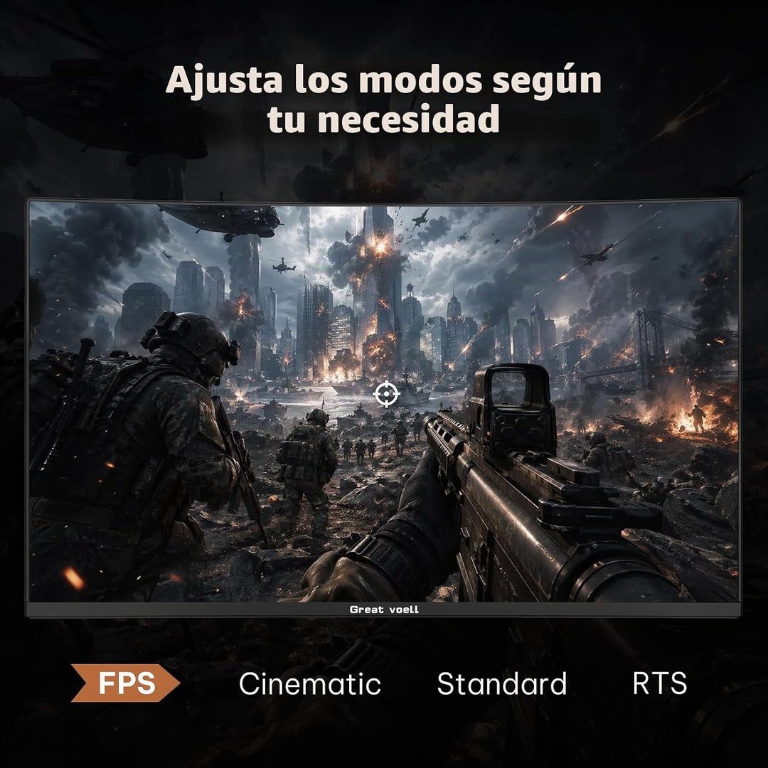 Great voell Monitor curvo para juegos de 24 pulgadas 200Hz, pantall...