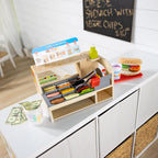 Melissa & Doug Slice & Stack - Juego de madera para contador de sándwiches
