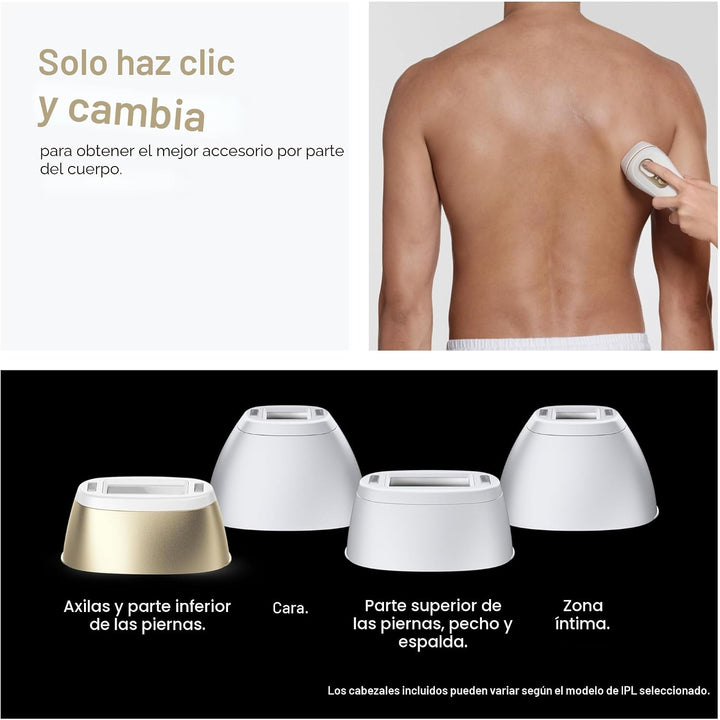 Braun - Dispositivo de depilación láser de larga duración IPL para...