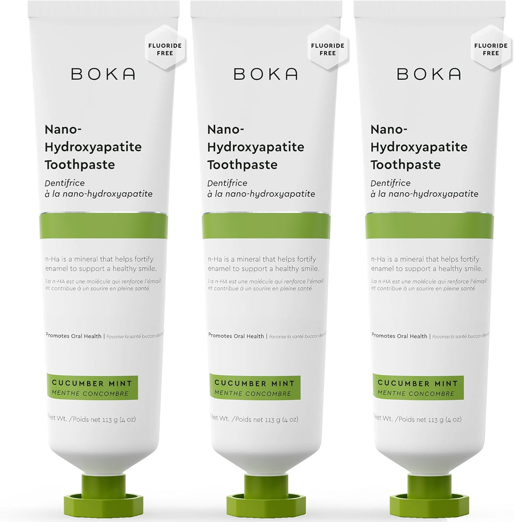 Boka Pasta de dientes sin flúor, pasta de dientes nano hidroxiapati...