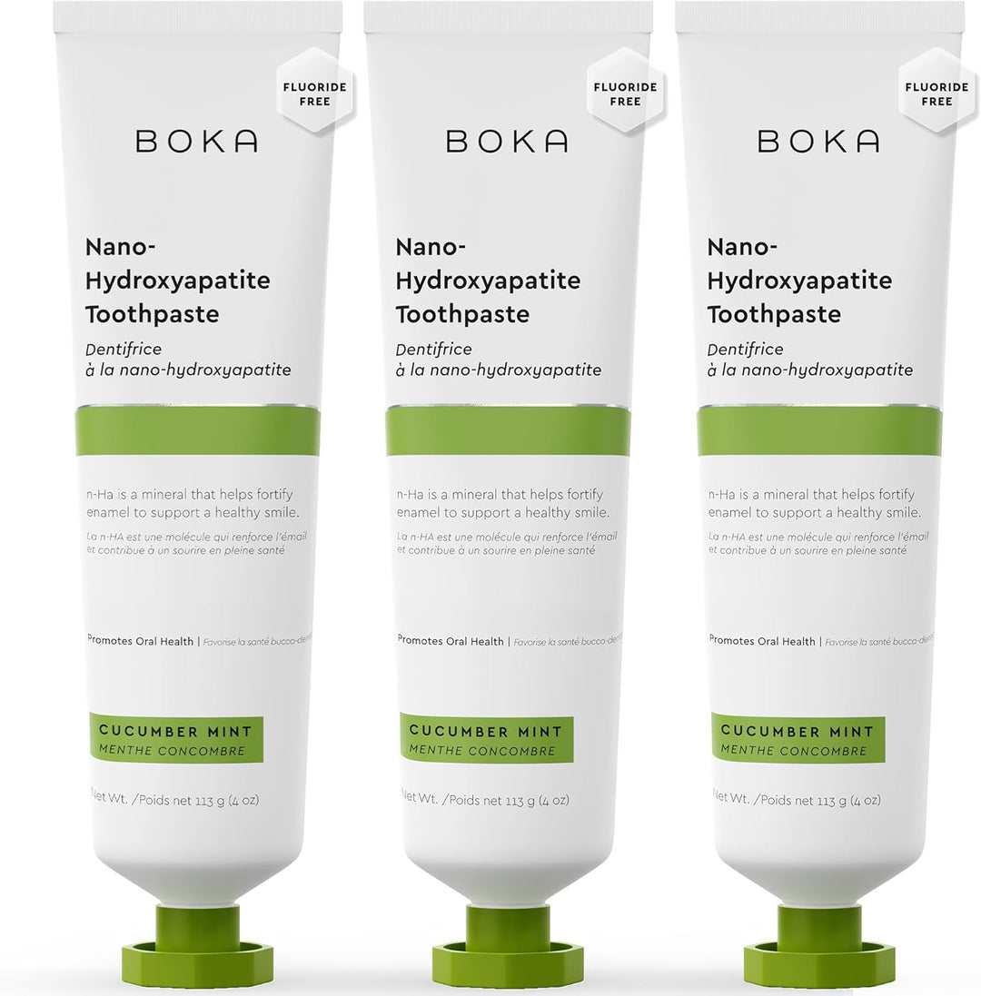 Boka Pasta de dientes sin flúor, pasta de dientes nano hidroxiapati...