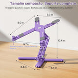 OMOTON Soporte elevador giratorio de 360° para laptop, soporte ergo...