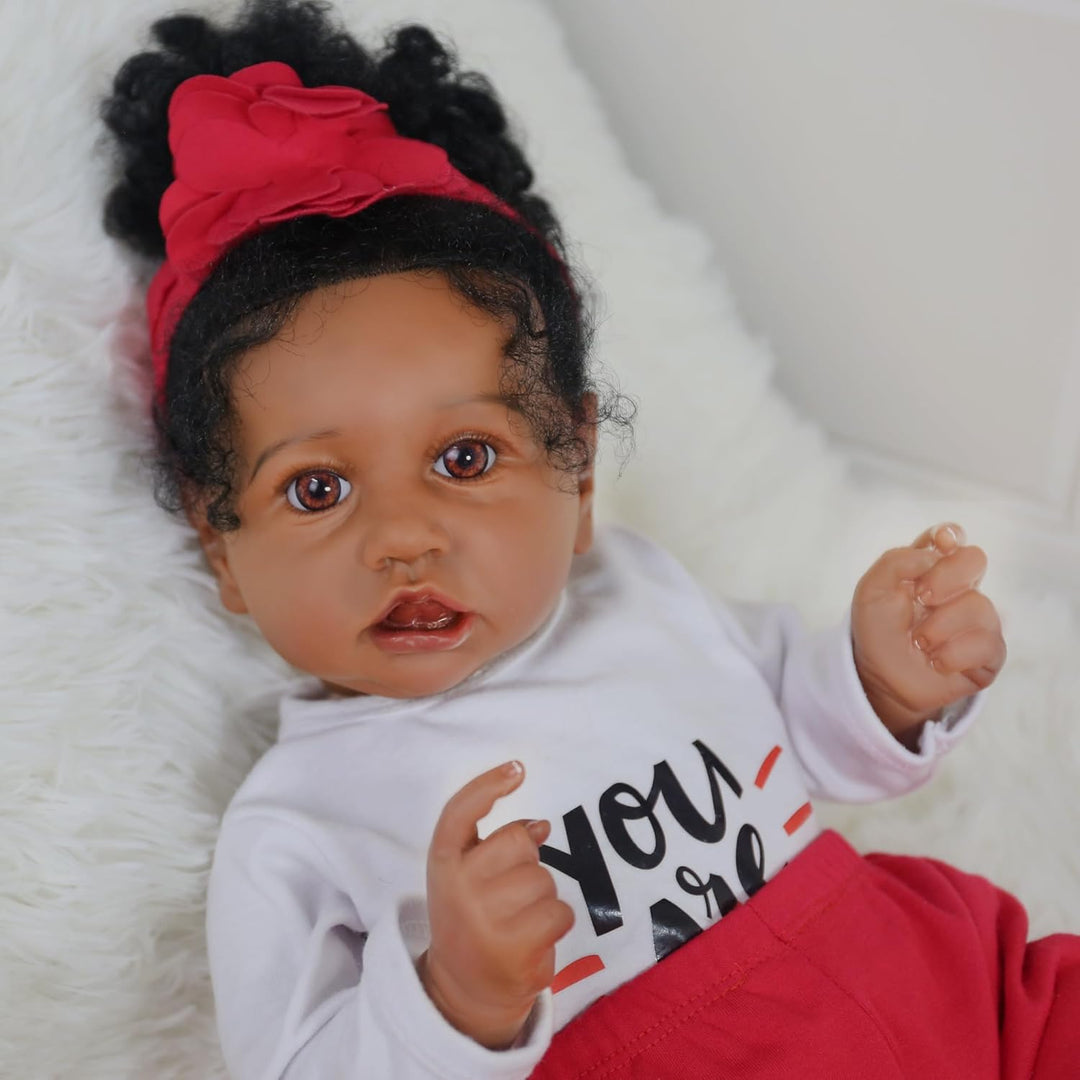 KSBD Realistic Reborn Baby Doll Niña Negra \u2013 Muñeca Recién Nac...