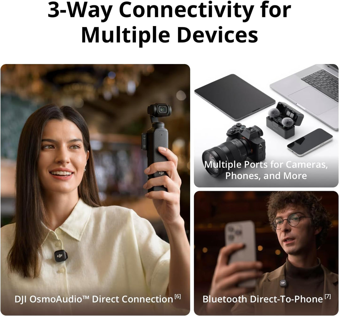 DJI Mic 3 Transmisor, Micrófono Mini Inalámbrico para iPhone\/Cámar...