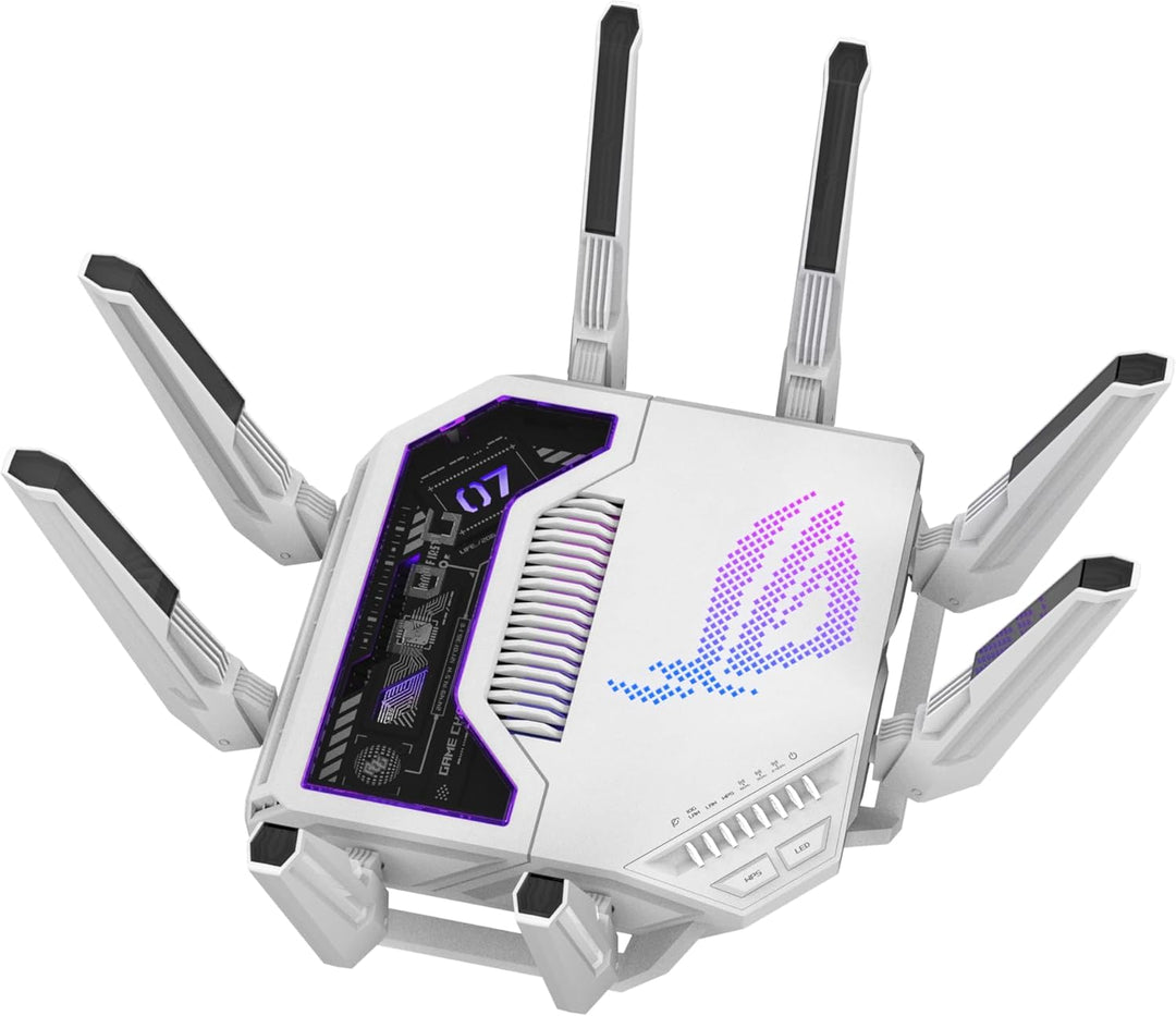 ASUS GT-BE19000AI Tri-Band WiFi 7 (802.11be) AI Gaming Router, anch...