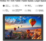 Tablet Android 15, 10 pulgadas 12 GB RAM+64 GB ROM\/1 TB (máx.), ta...