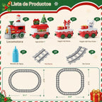 Dimoarch Juego de tren de juguetes navideños para niños y niñas de 1, 2 y 3