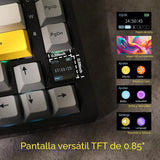 EPOMAKER Ajazz AK820 Pro Teclado mecánico inalámbrico 75% con panta...