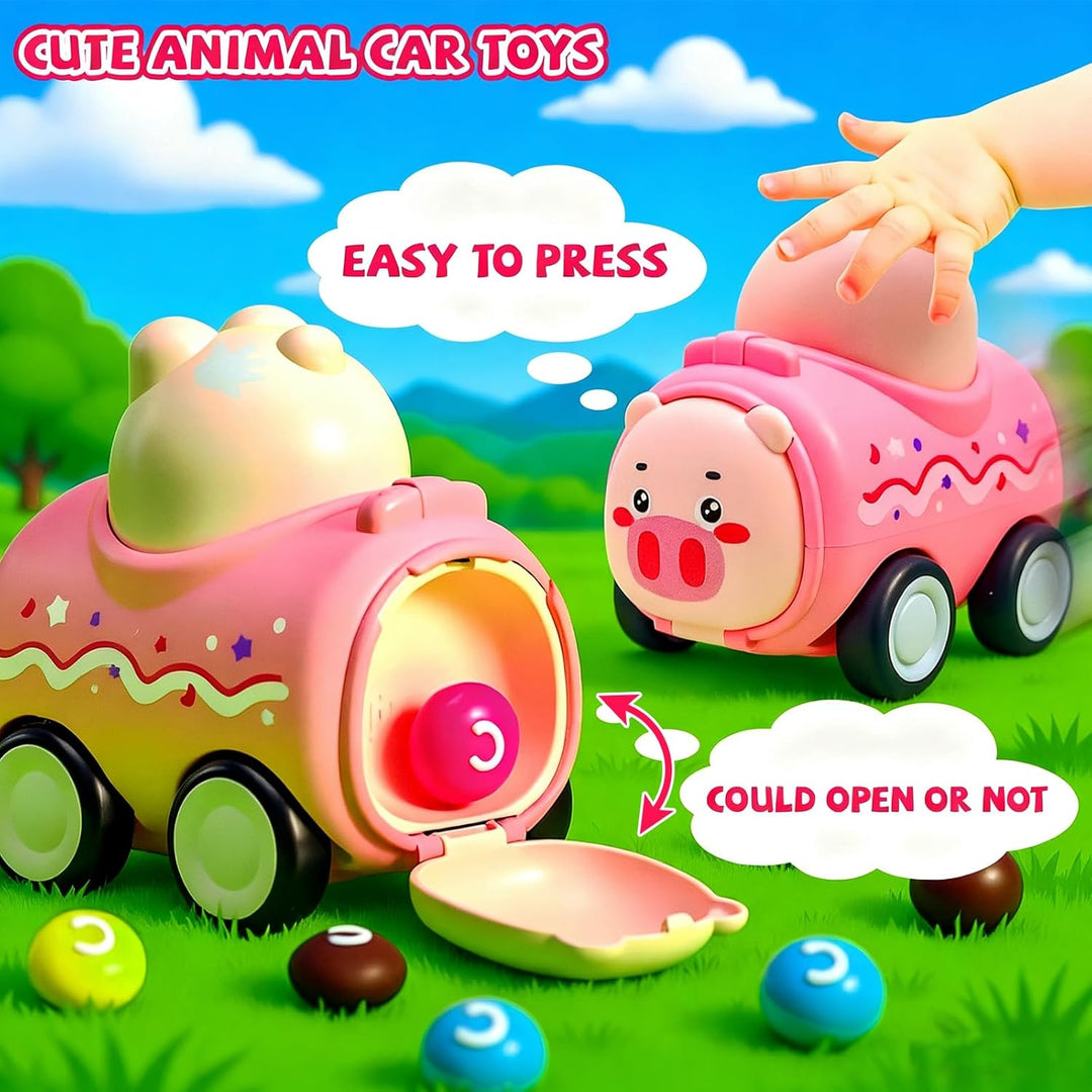 Snugzy Press to Go - Juguetes de coche para niños pequeños de 1 a 3...
