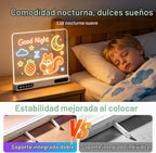 Tablero de dibujo LED recargable para niños: 20 horas de duración de la