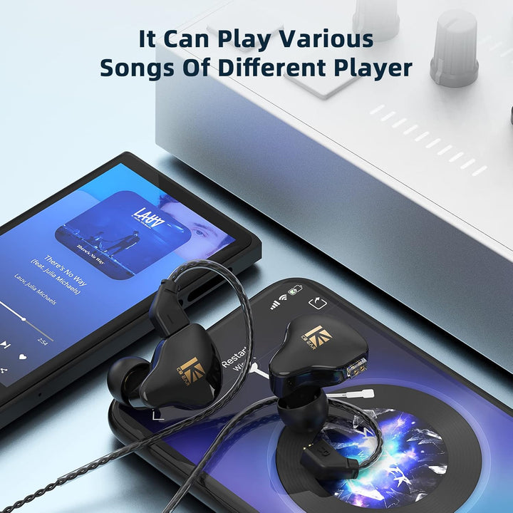 YINYOO KBEAR KS1 - Auriculares con cable con graves, auriculares in...