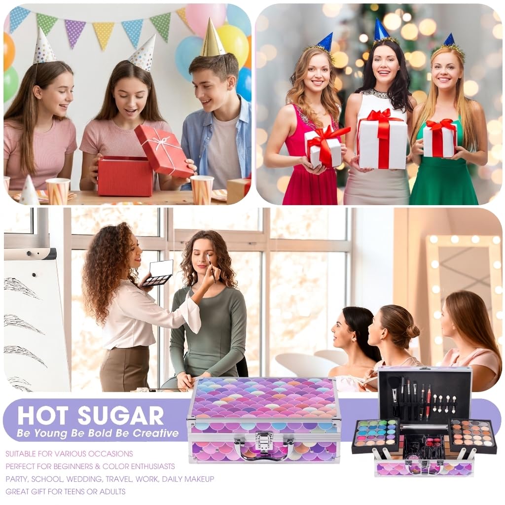 Hot Sugar Kit de maquillaje para niñas de 10 a 12 años, juego de ma...