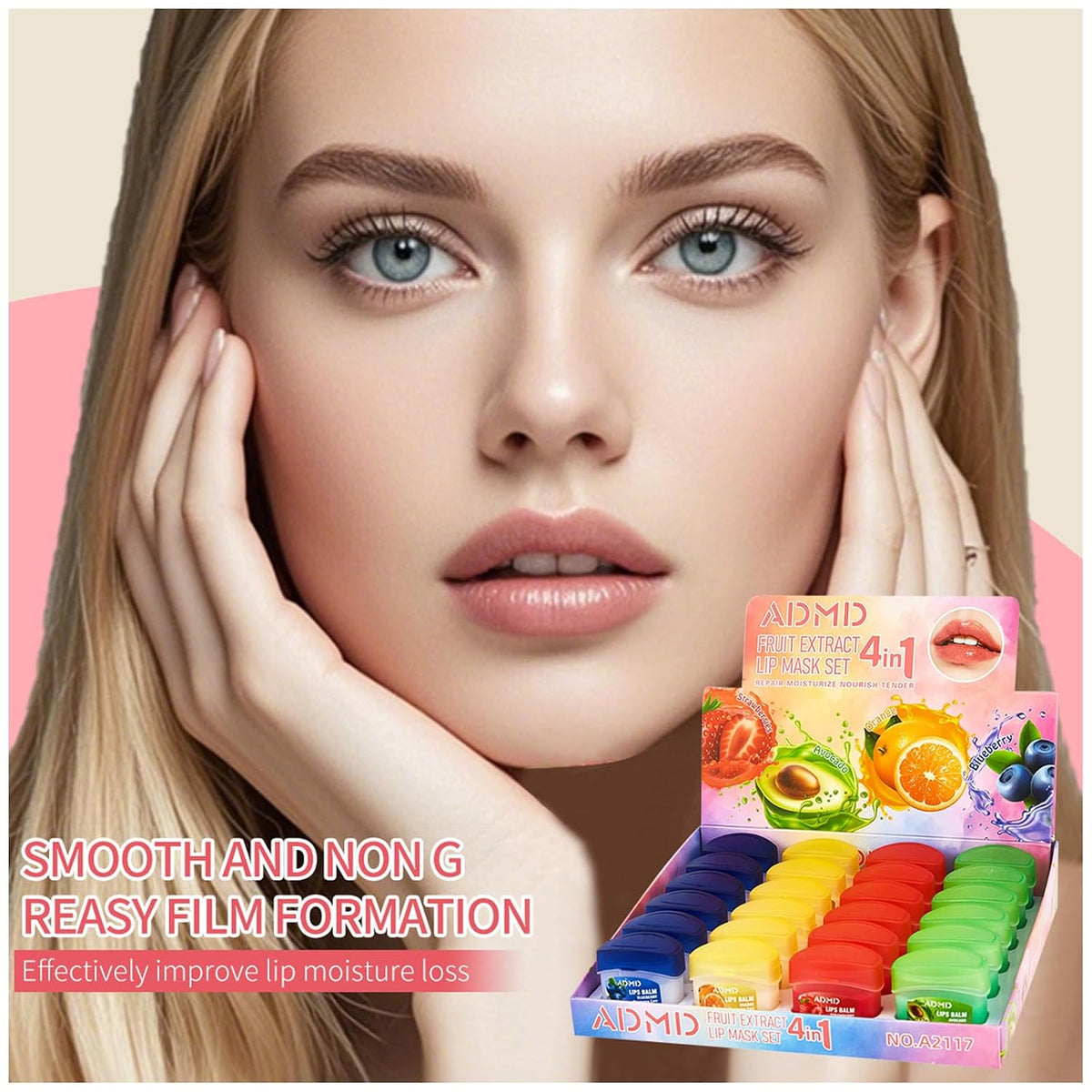 Paquete de 24 bálsamos labiales a granel surtidos de frutas para el...